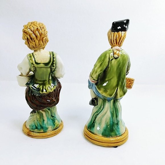 Victorian Ceramic Figurines Male & Female Pair - Picture 9 of 12